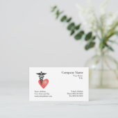 心臓専門医 診察  名刺 予約カード (スタンド正面)