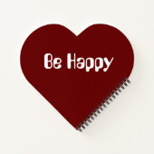 心臓形スパイラル綴じノート型口唇カンジダ ノートブック (裏面)