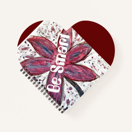 心臓形スパイラル綴じノート型口唇カンジダ ノートブック (正面)