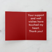 心臓手術のお礼カード サンキューカード (内部)