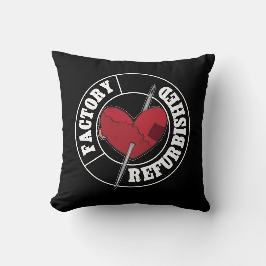 心臓手術の回復ギフトを開けて下さい クッション (正面)