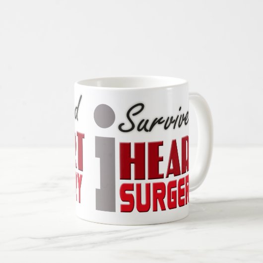 心臓手術の生存者のマグ コーヒーマグカップ (正面右)