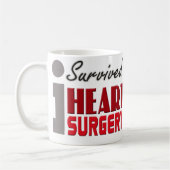 心臓手術の生存者のマグ コーヒーマグカップ (左)