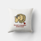 心臓手術の生存者のライオン クッション (裏面)