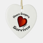 心臓手術の生存者 セラミックオーナメント (右)