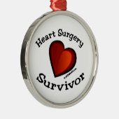 心臓手術の生存者 メタルオーナメント (右)
