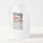 心臓最低 フロストグラスビールジョッキ (正面左)