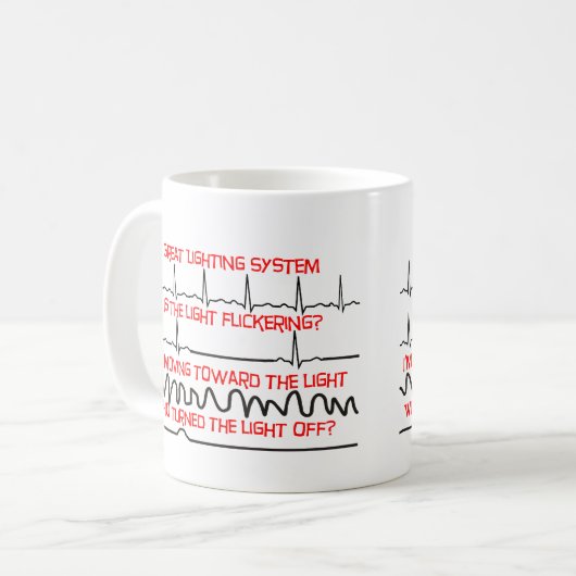 心臓照明装置 --心臓ナースのギフト コーヒーマグカップ (正面左)