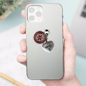 心臓疾患患者ステッカー シール (スマートフォン)