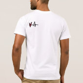 心臓病か不整脈の認識度 Tシャツ (裏面)