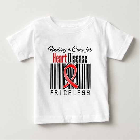 心臓病のための治療を貴重見つけます ベビーTシャツ (正面)