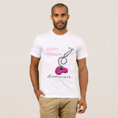 心臓病の認識度 Tシャツ (正面フル)