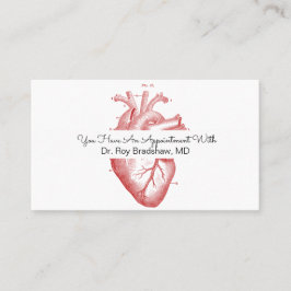 心臓病アポイントメント患者カード 予約カード