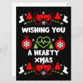 心臓病クリスマス医療スタッフのギフト (正面/裏面)