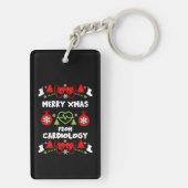 心臓病クリスマス医療スタッフのギフト キーホルダー (裏面)