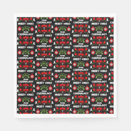 心臓病クリスマス医療スタッフのギフト スタンダードランチョンナプキン