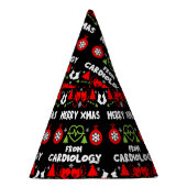 心臓病クリスマス医療スタッフのギフト パーティーハット (右)