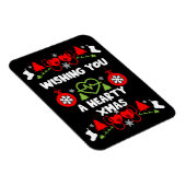 心臓病クリスマス医療スタッフのギフト マグネット (右側)