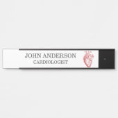 心臓病専門医レッド解剖学的ハート サインプレート