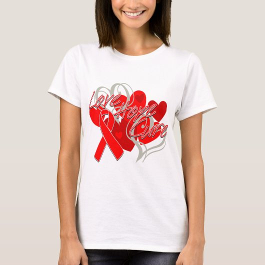 心臓病愛希望の治療 Tシャツ (正面)
