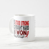 心臓発作の生存者4の心臓病 コーヒーマグカップ (正面左)