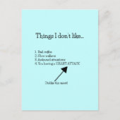 心臓発作 お大事に ポストカード (正面)