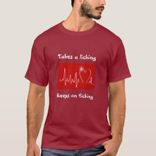 心臓発作: 舐めることを取ります-カチカチ音をたて続けます Tシャツ