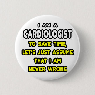 心臓科おもしろい医Tシャツ及びギフト 缶バッジ