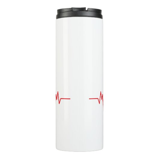 心臓科ハート医師心臓科エコーデザイン タンブラー (裏面)