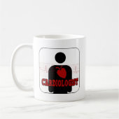 心臓科医のロゴ コーヒーマグカップ (左)