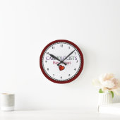 心臓科医丸時計 ラウンド壁時計 (ホーム)