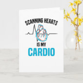 心臓科医心椅子心臓ハート カード (黄色い花)