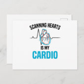 心臓科医心椅子心臓ハート ポストカード (正面/裏面)