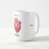 心臓科最高の学者のマグ コーヒーマグカップ (正面右)