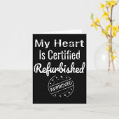 心臓移植患者ハート手術 カード (黄色い花)