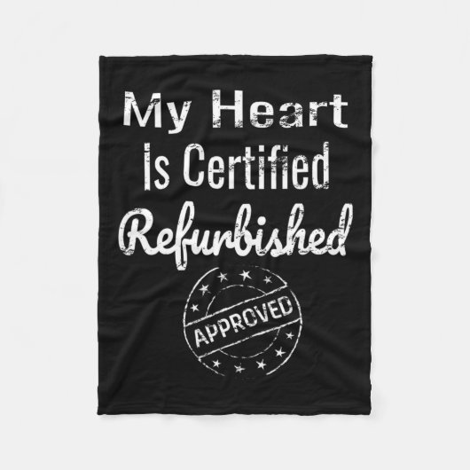 心臓移植患者ハート手術 フリースブランケット (正面)