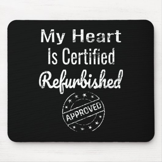 心臓移植患者ハート手術 マウスパッド (正面)