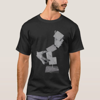 心臓芸術の彫刻トランプが花開く Tシャツ