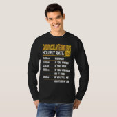 心臓血管技術者時給カテ室T Tシャツ (正面フル)