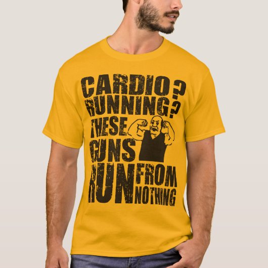 心臓-走ります-何もから走られるこれらの銃 Tシャツ (正面)