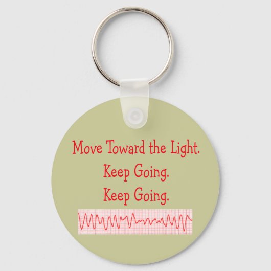 心臓/ERナースおもしろいV-Fibリズムストリップ キーホルダー (正面)