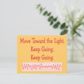 心臓/ERナースおもしろいV-Fibリズムストリップ ポストカード (スタンド正面)