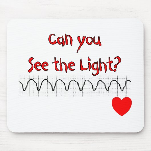 心臓ERのナースの笑わされるなことわざ マウスパッド (正面)