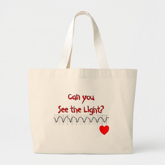 心臓ERのナースの笑わされるなことわざ ラージトートバッグ (正面)