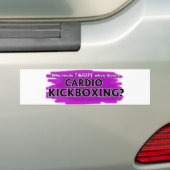 心臓Kickboxingがあるときだれがセラピーを必要としますか。 バンパーステッカー (車上)