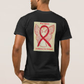 心血管疾患認識度リボンシャツ Tシャツ (裏面)