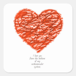 心血管系の底からあなたを愛する スクエアシール