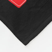 心血管系サポート衣服赤いハート健康意識 フリースブランケット (角)