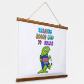 心読を形救済づけるための本 吊り下げ型タペストリー (傾斜あり)