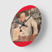 心読バー ラウンド壁時計 (傾斜)